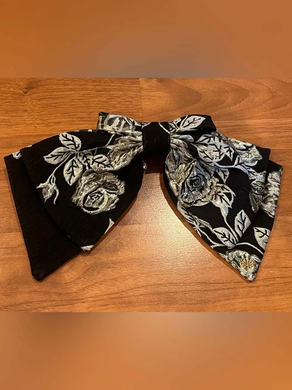 Lele Sadoughi Elizabeth Floral Jacquard Barrette - NWT
